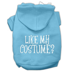 Like My Costume? Screen Print Pet Hoodies Size