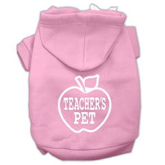 Teachers Pet Screen Print Pet Hoodies Size