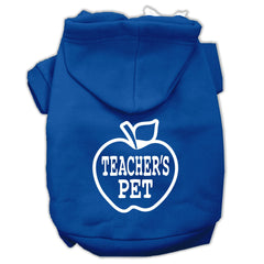 Teachers Pet Screen Print Pet Hoodies Size