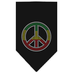 Rasta Peace Rhinestone Bandana