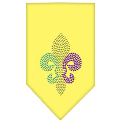 Mardi Gras Fleur De Lis Rhinestone Bandana