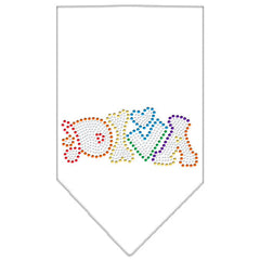 Technicolor Angel Rhinestone Pet Bandana Size