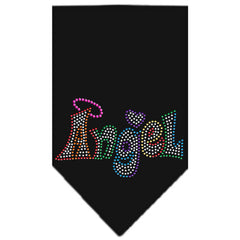 Technicolor Angel Rhinestone Pet Bandana Size