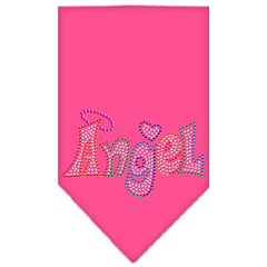 Technicolor Angel Rhinestone Pet Bandana Size