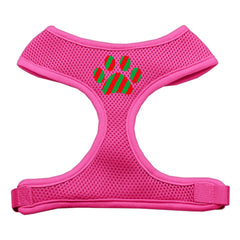 Christmas Paw Screen Print Soft Mesh Harness