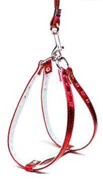 Metallic Step-in Harness Red Mtl