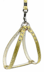 Step-in Harness Gold W/ Ab Stones