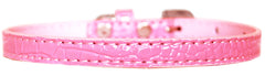 Omaha Plain Croc Dog Collar Size