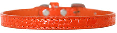 Omaha Plain Croc Dog Collar Size