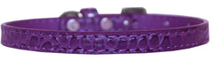 Omaha Plain Croc Dog Collar Size