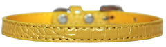 Omaha Plain Croc Dog Collar Size