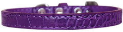 Wichita Plain Croc Dog Collar Size