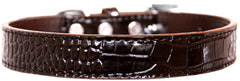 Tulsa Plain Croc Dog Collar