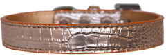 Tulsa Plain Croc Dog Collar