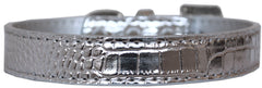 Tulsa Plain Croc Dog Collar Size