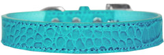 Tulsa Plain Croc Dog Collar Size