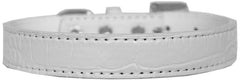 Tulsa Plain Croc Dog Collar Size