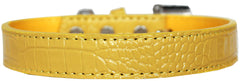 Tulsa Plain Croc Dog Collar Size