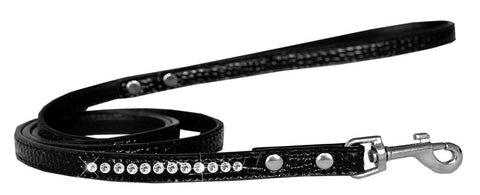 Clear Jewel Croc Leash 1/2'' Wide X Long