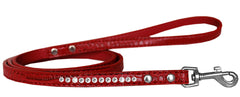 Clear Jewel Croc Leash 1/2'' Wide X Long