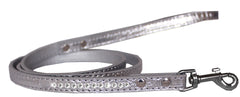 Clear Jewel Croc Leash 1/2'' Wide X Long