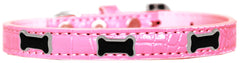 Black Bone Widget Croc Dog Collar Size