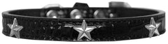 Silver Star Widget Croc Dog Collar Size