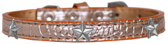 Silver Star Widget Croc Dog Collar Size