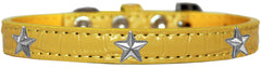 Silver Star Widget Croc Dog Collar Size