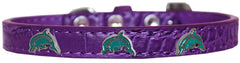 Dolphin Widget Croc Dog Collar Size