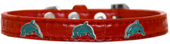 Dolphin Widget Croc Dog Collar Size