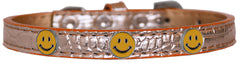 Happy Face Widget Croc Dog Collar Size