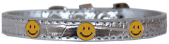 Happy Face Widget Croc Dog Collar Size