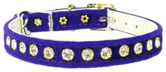 Velvet Cat Safety W/band Collar