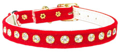 Velvet Cat Safety W/band Collar