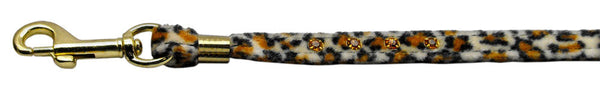 Animal Print Leash 3/8 Jwl Leash