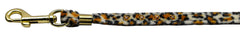 Animal Print Leash 3/8 Jwl Leash