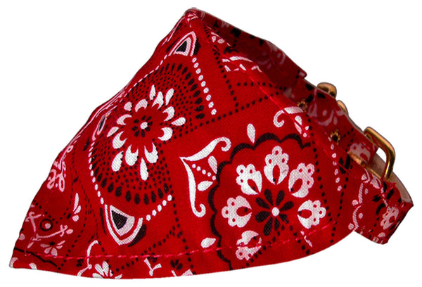 Red Western Bandana Collars Red