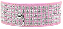 Mirage 5 Row Rhinestone Designer Croc Dog Collar