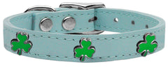 Shamrock Widget Genuine Leather Dog Collar