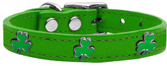 Shamrock Widget Genuine Leather Dog Collar