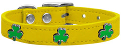 Shamrock Widget Genuine Leather Dog Collar