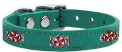 Peppermint Widget Genuine Leather Dog Collar