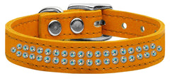 Two Row Ab Jeweled Leather