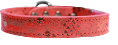 Dragon Skin Genuine Leather Dog Collar Size