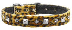 Animal Print Crystal And Pyramid Collars