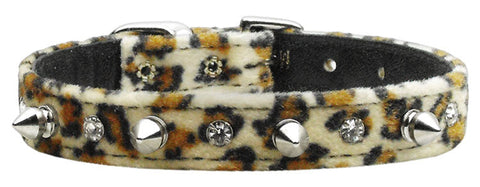 Animal Print Crystal And Spike Collars