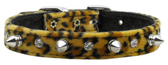 Animal Print Crystal And Spike Collars