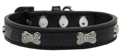 Crystal Bone Premium Dog Collar Size