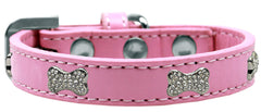 Crystal Bone Premium Dog Collar Size